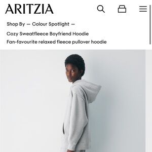 Cozy Sweatfleece Boyfriend Hoodie size S (runs big)